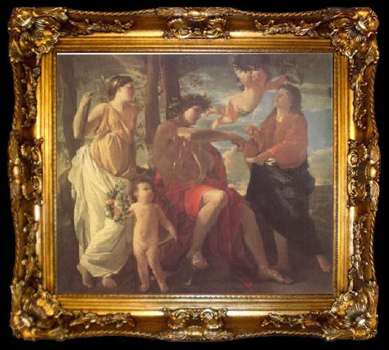 framed  Nicolas Poussin The Inspiration of the Poet (mk05), ta009-2